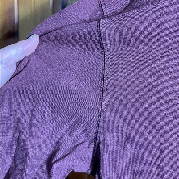 Carhartt Maroon Long Sleeve with Yellow Logo size medium workwear fall top - Picture 7 of 9